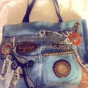 Denim tote